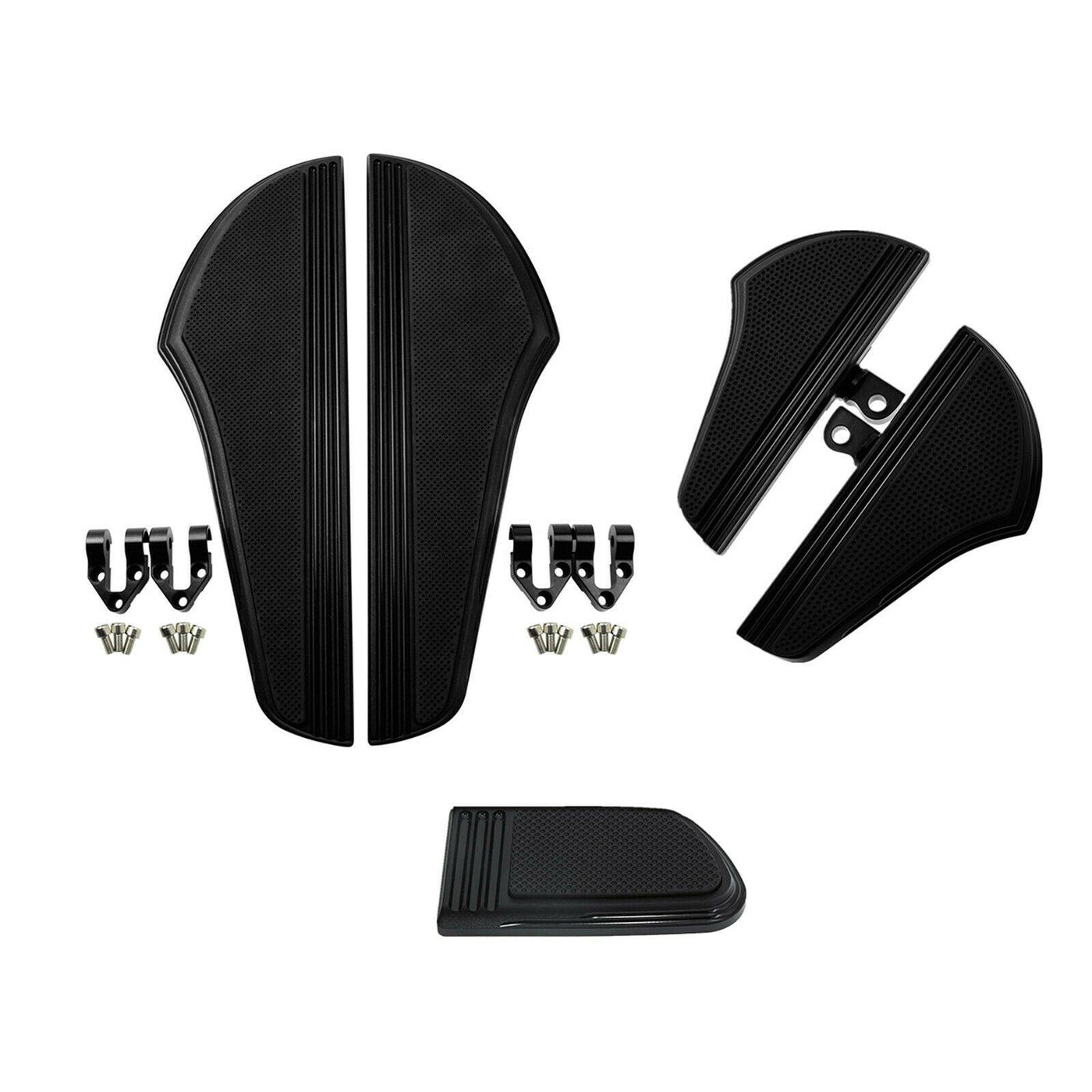 Defiance Driver Passenger Floorboards Brake Cover Shifter Lever Fit For Harley - Moto Life Products