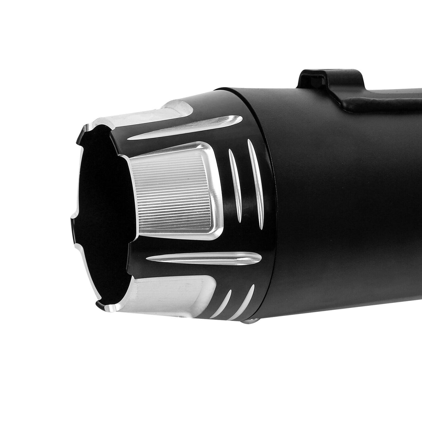 Black Dual Exhaust Mufflers Fit For Harley Touring Road Electra Glide 2017-2020 - Moto Life Products