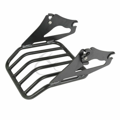 Detachable 2-Up Luggage Rack Fit For Harley Road Street Electra Glide 2009-2022 - Moto Life Products