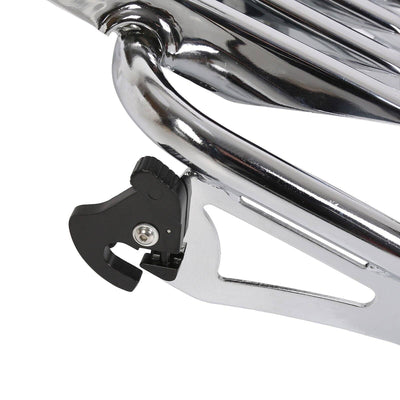 Chrome Stealth Luggage Rack For Harley Touring Street Glide Road King 2009-2022 - Moto Life Products