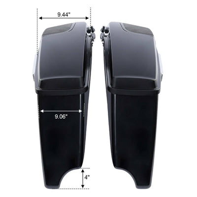 4" Extended Saddlebags Rear Fender Fit For Harley Electra Road Glide King 14-22 - Moto Life Products