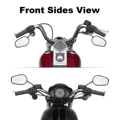 Black L & R Rear View Mirrors For Harley Road King Touring XL 883 SPORTSTER New - Moto Life Products