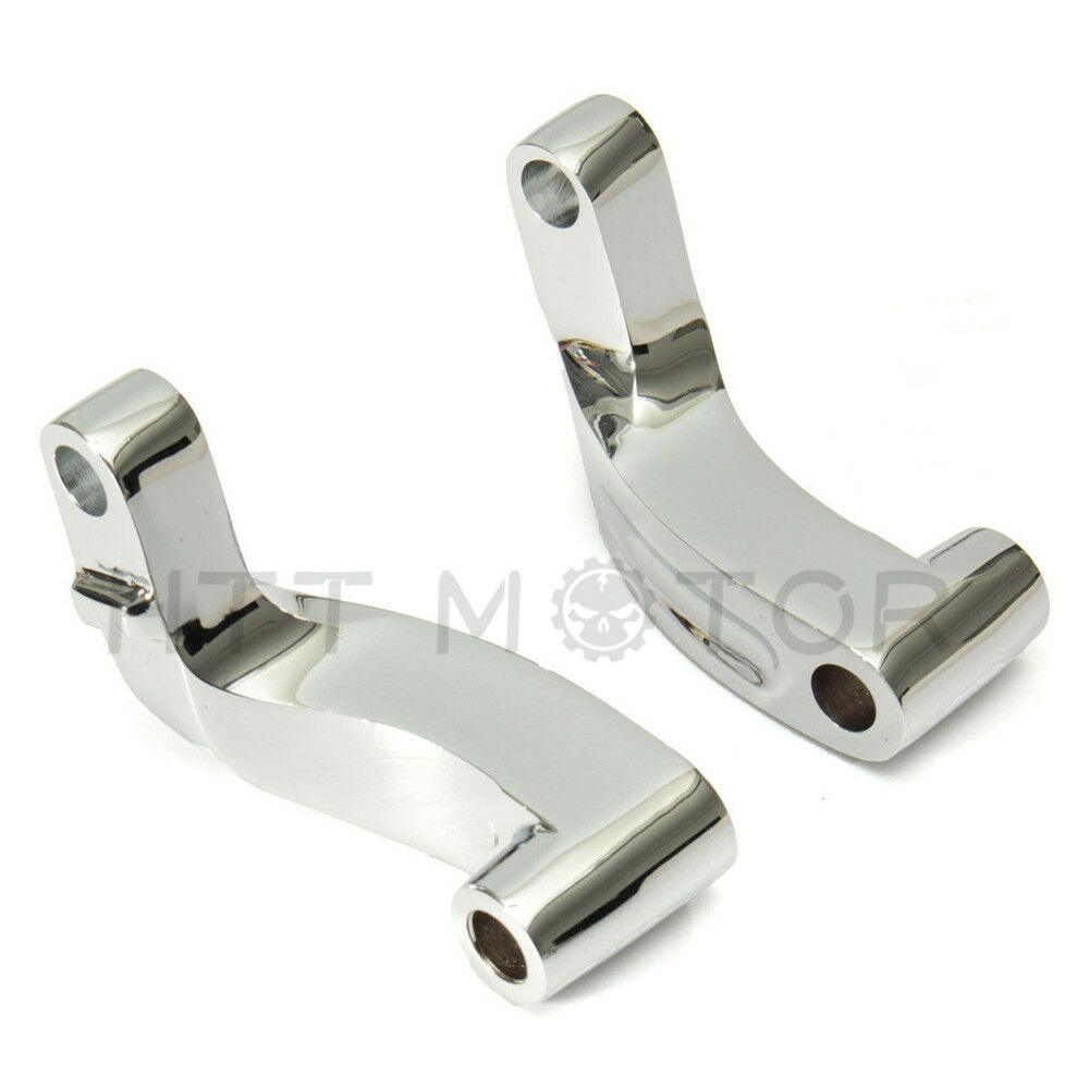 2pcs Chrome Motorcycle Mirror Relocation Extension Adapter Adaptor For Harley US - Moto Life Products