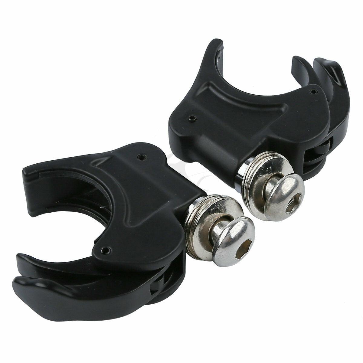 4PCS Black 41mm Windshield Clamps For Harley Softail FXST 1988-2013 FXDWG 93-05 - Moto Life Products