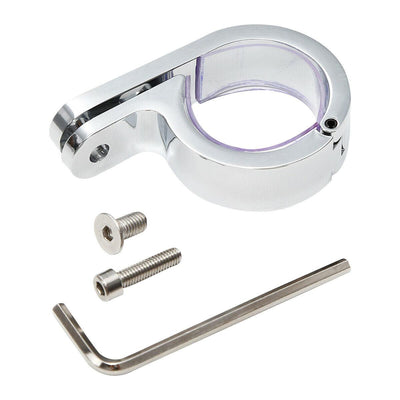 Chrome 32mm 1 1/4" 1.25" Universal Handle Bar Mount Clamp Clock Fit For Harley - Moto Life Products