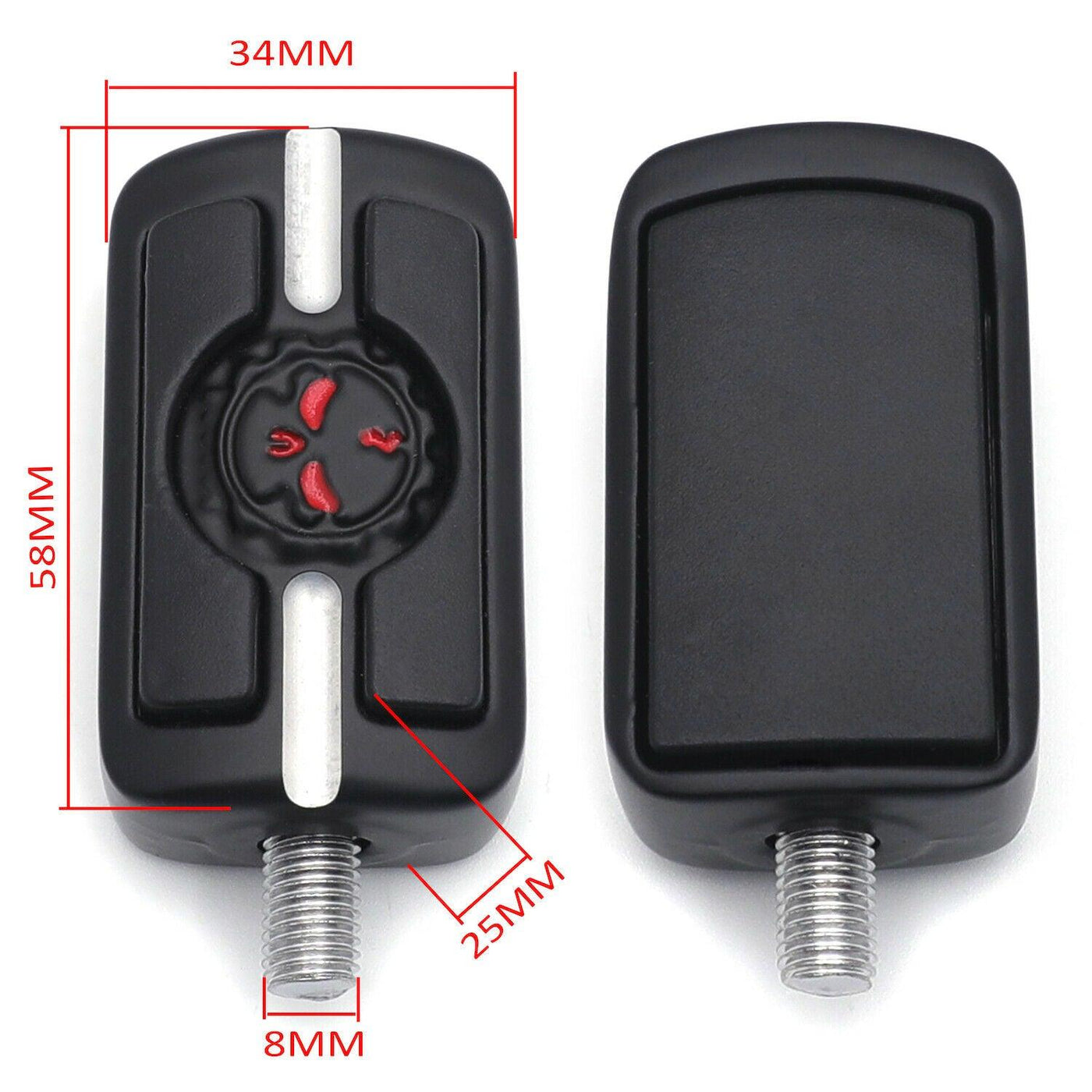 Black Gear Skull Skeleton Shift Peg Cover For Harley Davidson Motorcyc Black Gear Skull Skeleton Shift Peg Cover For Harley Davidson Motorcyc