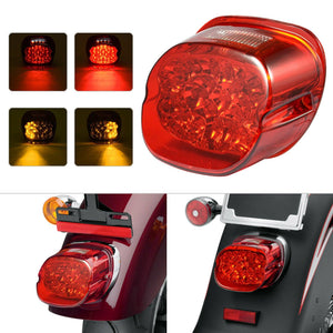 LED Tail Light Red Lens Turn Signal Lamp Fit for Harley Touring Softail 1999-19 - Moto Life Products