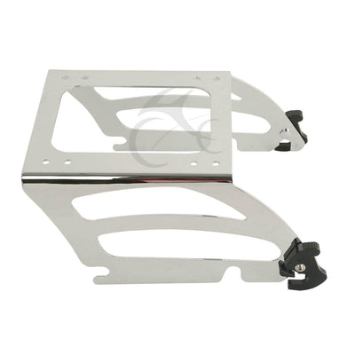 Chrome Solo Mounting Rack Fit For Harley Tour Pak Pack Softail Fatboy FLSTC FLST - Moto Life Products