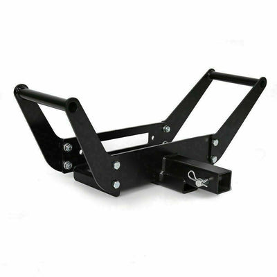 Foldable Winch Mounting Plate Cradle Mount For 2'' Hitch Receiver 4WD SUV Truck - Moto Life Products
