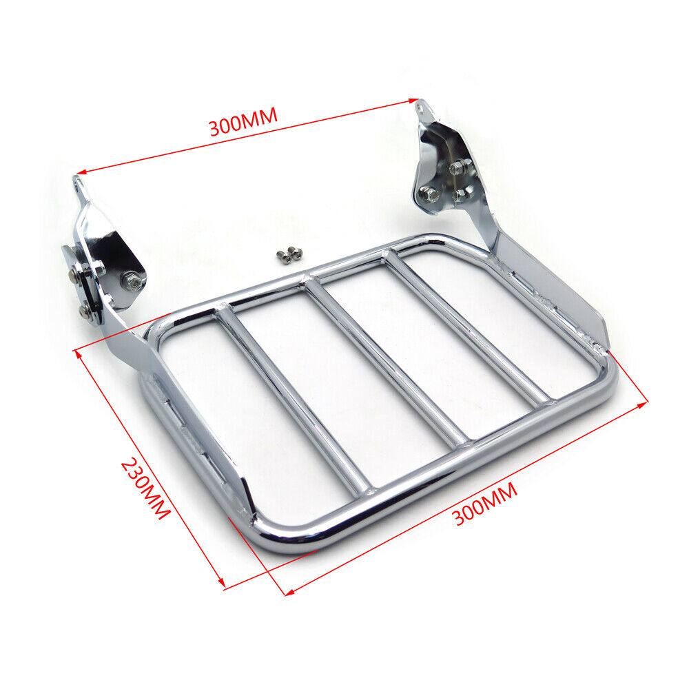 Sport Luggage Rack Chrome For 18-20 Harley Holdfast Sissy Bar Fat Boy Breakout - Moto Life Products