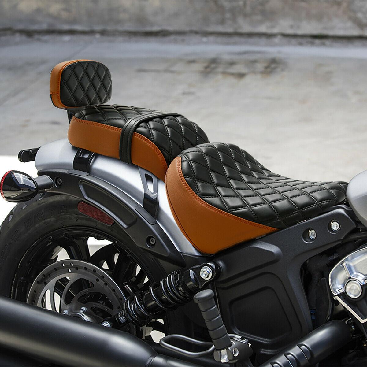 Driver Passenger Seat Backrest Fit For Indian Scout Bobber 18-22 Sixty 20-22 - Moto Life Products