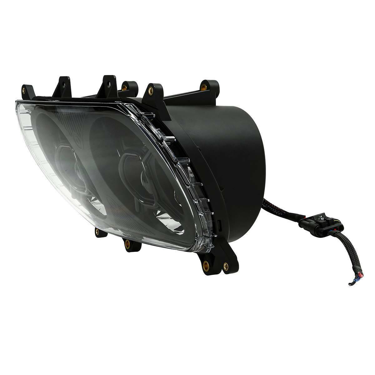 Black Front LED Dual Headlight Lamp Fit For Harley Touring Road Glide 2015-2021 - Moto Life Products
