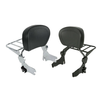 Detachable Backrest Sissy Bar Luggage Rack For Harley Touring Road King 94-08 07 - Moto Life Products