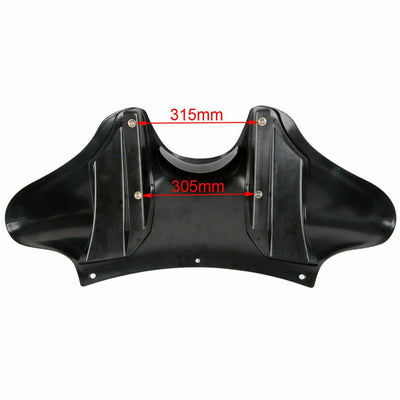 ABS Black Front Outer Batwing Fairing Fit For Harley Road King Street Glide Dyna - Moto Life Products