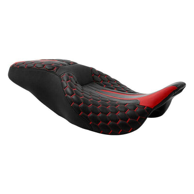 Black & Red Driver Passenger Seat Fit For Harley Electra Road Glide 2009-2022 17 - Moto Life Products