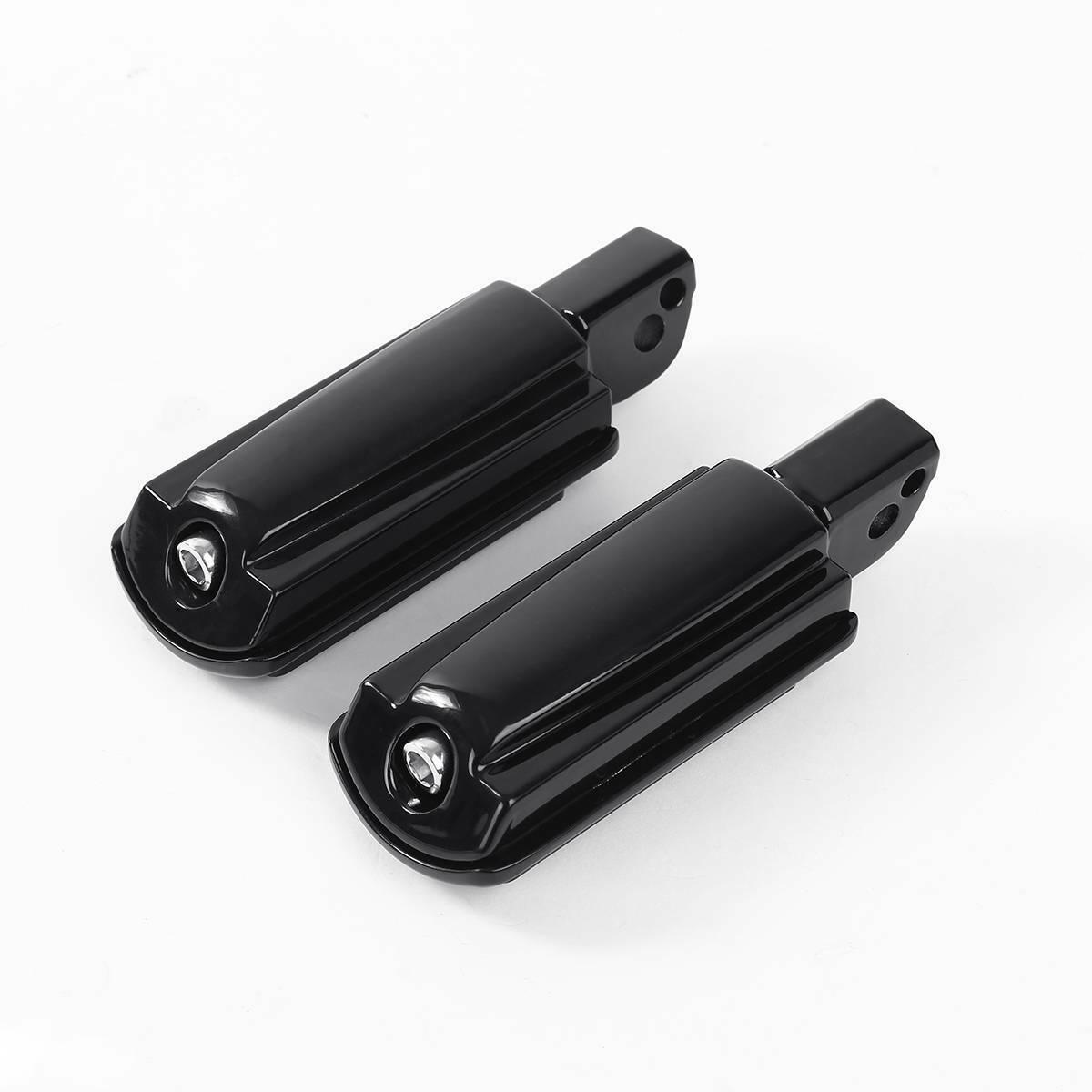 Black Foot Pegs Footpegs For Harley Softail Slim Fat Bob Low Rider 2018-2020 19 - Moto Life Products