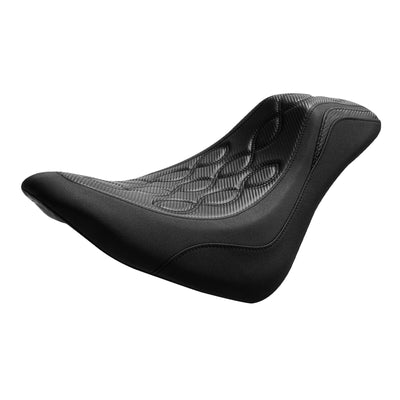 Black Driver Solo Seat Fit For Harley Softail Street Bob Heritage Classic 18-22 - Moto Life Products