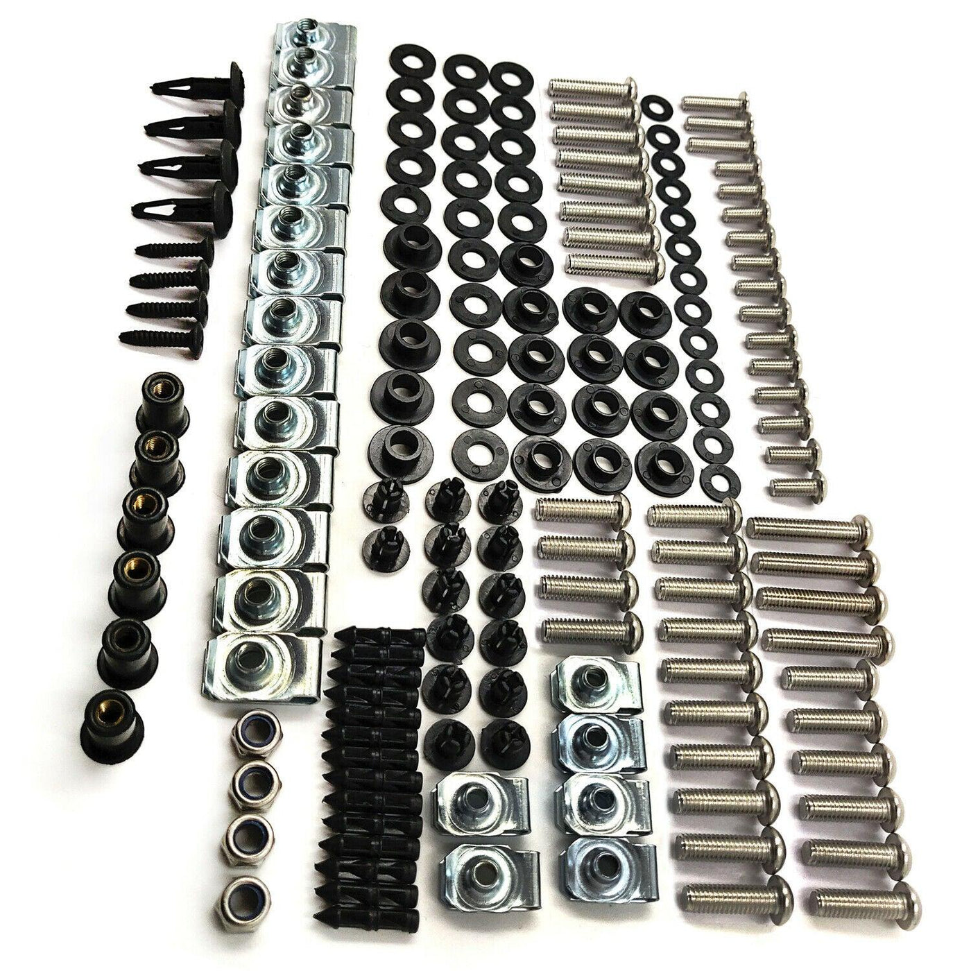 Complete Screws Chrome Fairing Bolt Kit Fit For YAMAHA YZF R1 2004-2006 2005 - Moto Life Products