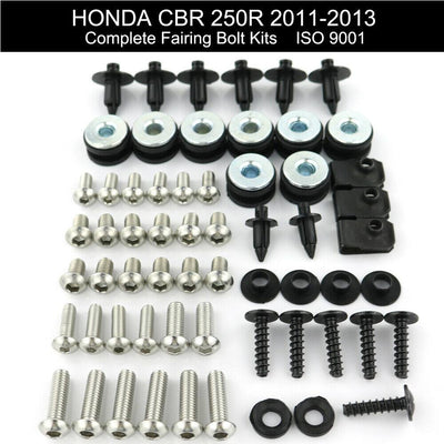Fit For Honda CBR250R 2011-2013 Complete Fairing Screws Bolts Nut Fasteners Kit - Moto Life Products