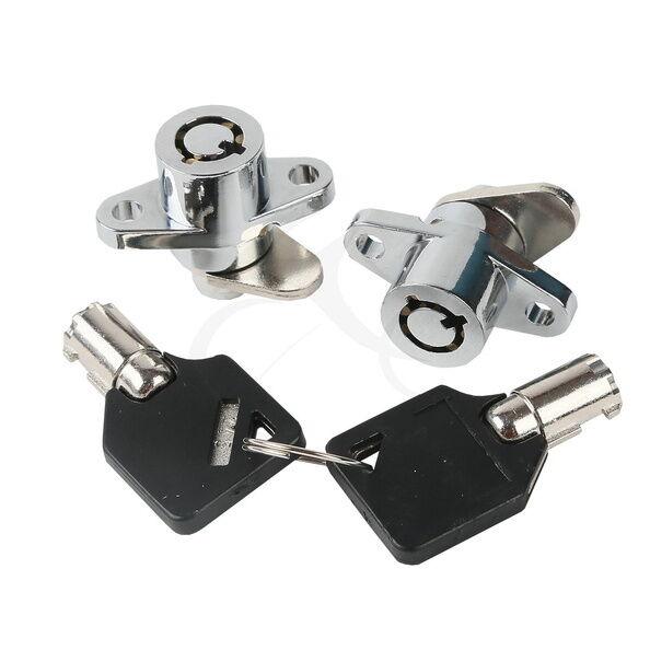 2 Keys & 2PCS Hard Saddlebag Locks For 1993-2013 Harley Davidson Road Glide King - Moto Life Products