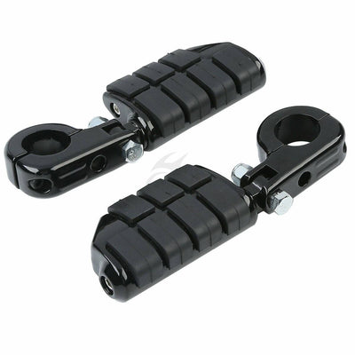 Universal 1.25" Highway Bar Foot Pegs Footrest W/ Mount For Harley Honda Yamaha - Moto Life Products