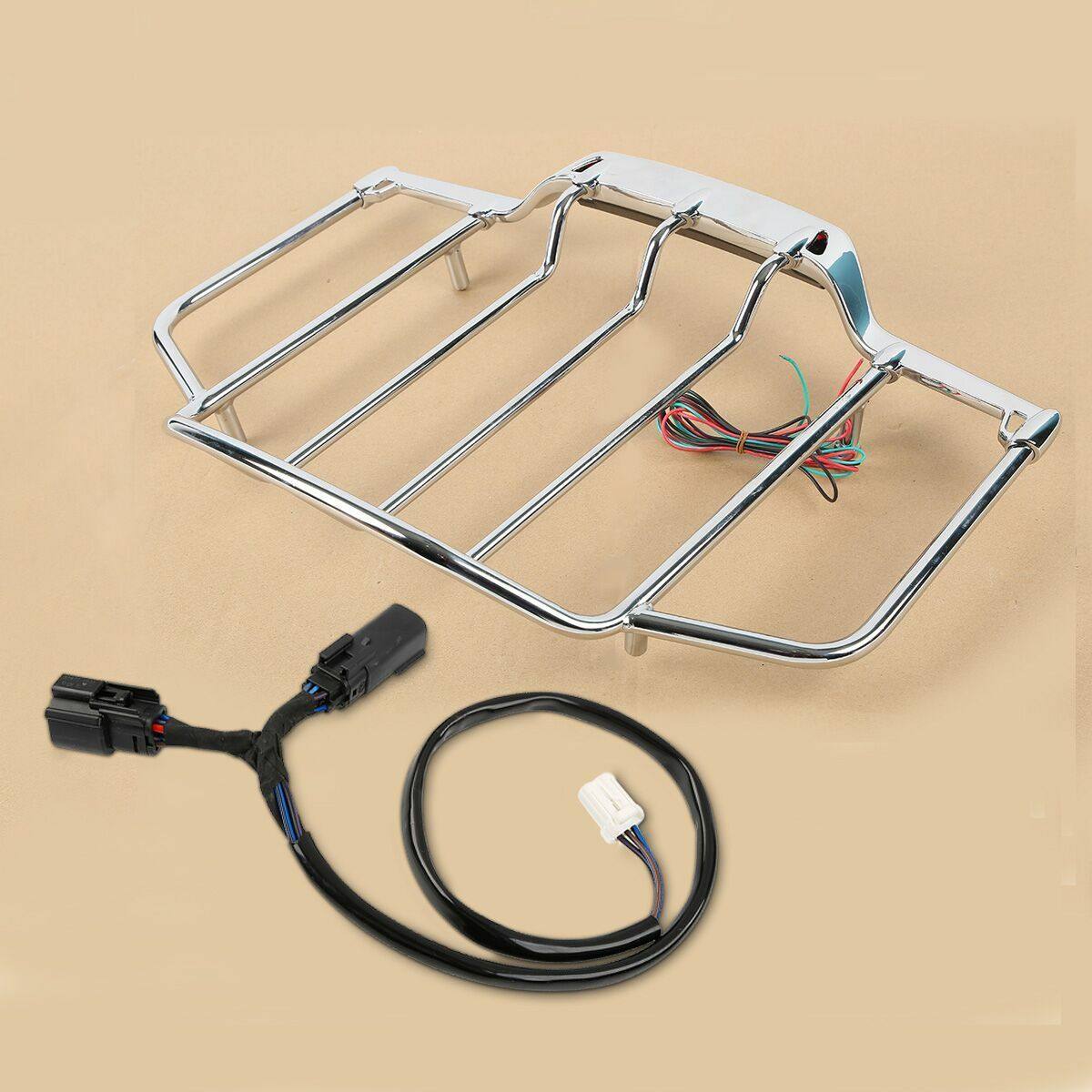 Tour Pak Luggage Rack w/ LED Light For Harley Touring Road King 2014-2 ...