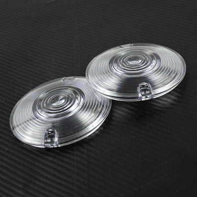 1 Pair Turn Signal Lens Clear Cover Fit For Harley Touring FLTR FLTC Softail - Moto Life Products