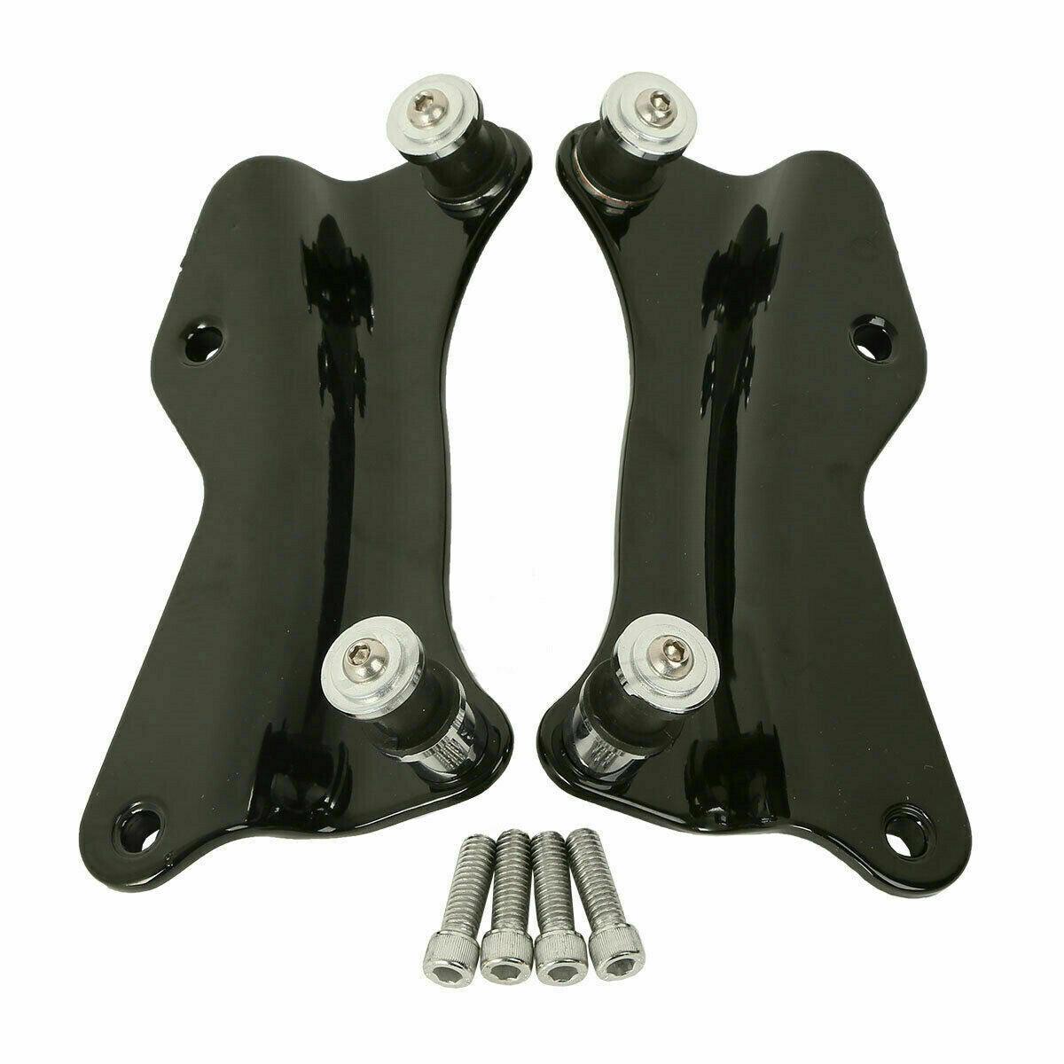 Black 4 Point Docking Hardware Kit For Harley 14-21 Touring Road Glide - Moto Life Products