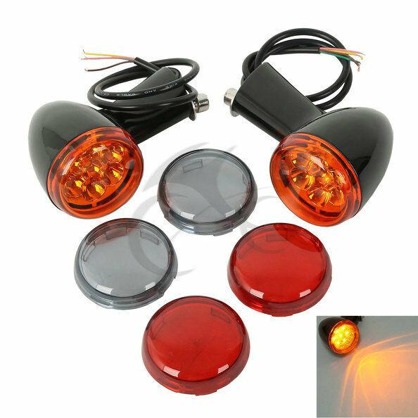 LED Turn Signals Light Bracket Fit For Harley Sportster XL 883 1200 1992-2022 US - Moto Life Products