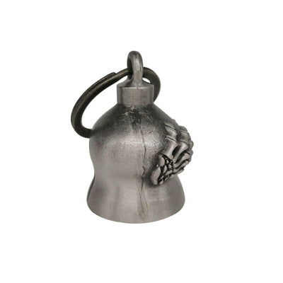 Motorcycle Biker Bell W/ Motorcycle Bell Hanger, Motorcycle Accessories, Silver - Moto Life Products