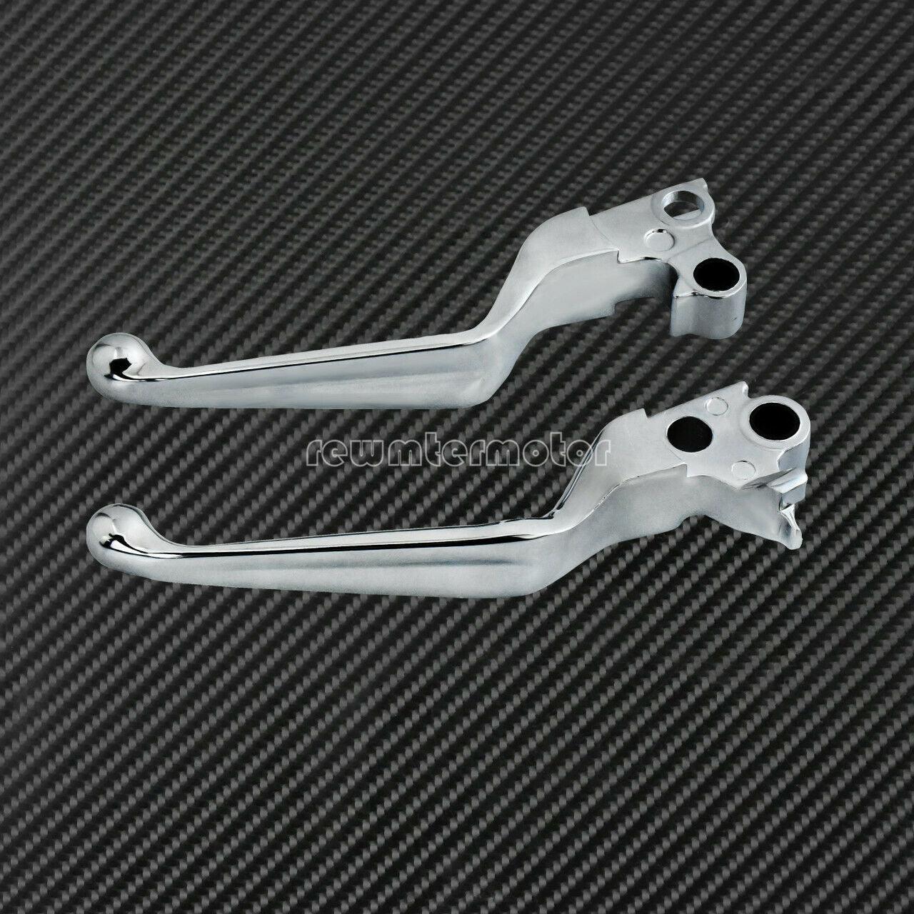 Chrome Brake Clutch Levers Fit For Harley Sportster Softail Dyna Touring 96-07 - Moto Life Products