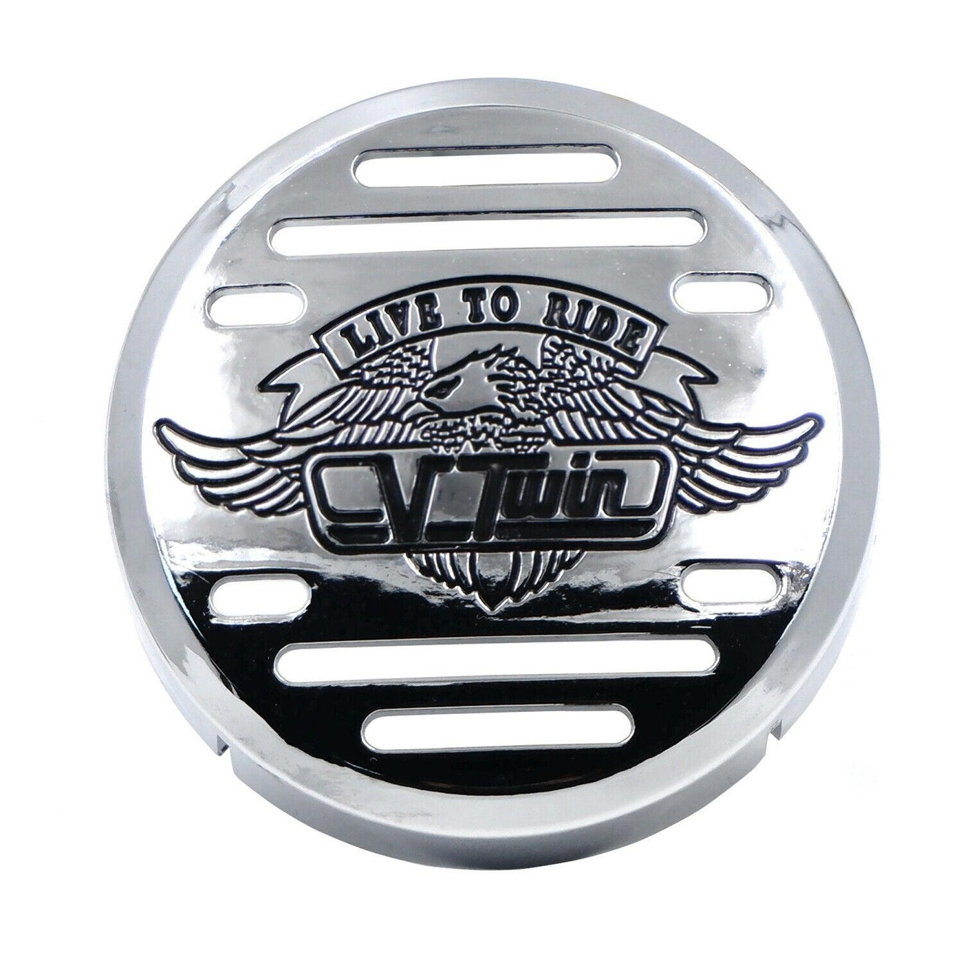 Chrome V-Twin Horn Cover- For Yamaha V-Star 650 Vstar Classic Custom (Fits: Yama - Moto Life Products