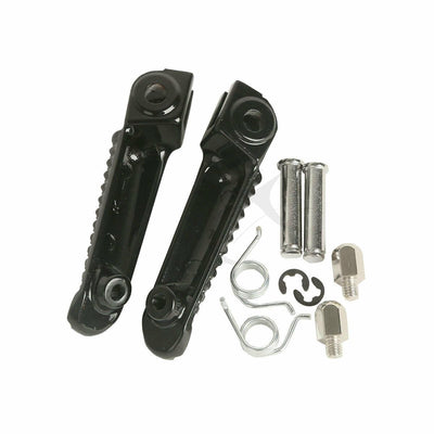 Front Footrest Foot Pegs Peg Fit For Yamaha YZF R1 YZF R6 R6S Black 2008 2009 - Moto Life Products