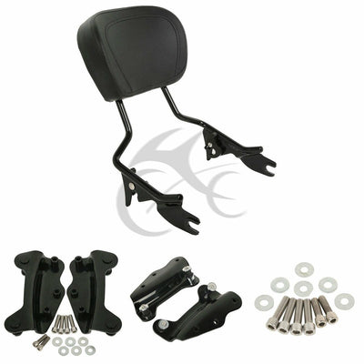 4 Point Docking Backrest Sissy Bar Pad Fit For Harley Touring Road Glide 09-13 - Moto Life Products