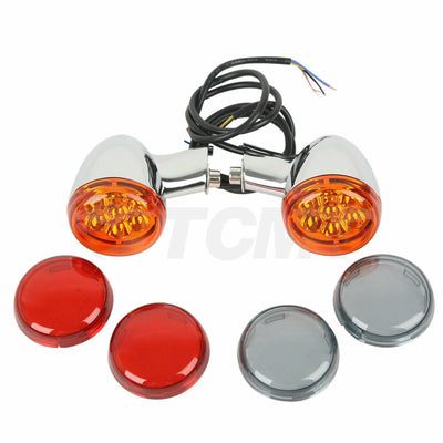Chrome Rear Turn Signal Light Bracket Fit For Harley Sportster XL 883 1200 92-UP - Moto Life Products