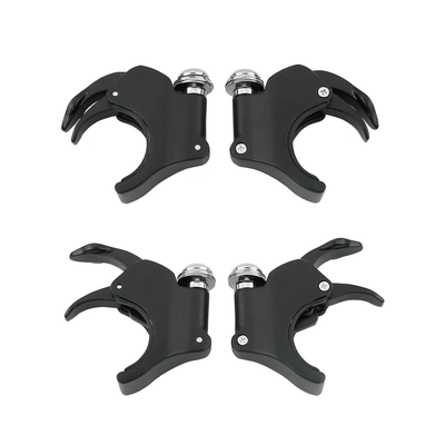 4PCS 49mm Windscreen Windshield Clamps Black For Harley Dyna models 2006-later - Moto Life Products