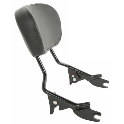 Black Detachable Backrest Sissy bar +4 Point Docking For Harley Touring 14-21 - Moto Life Products