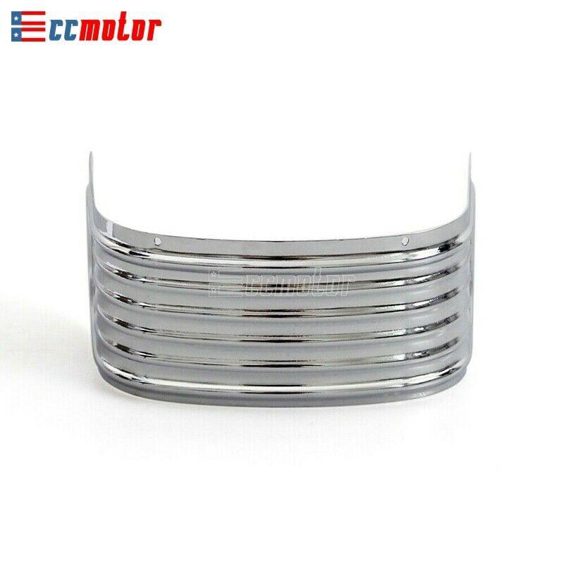 Sliver Ribbed Front Fender Trim Skirt For Harley Touring Softail - Foto 12