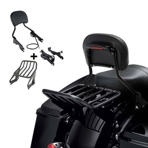 Detachable 2 Up Luggage Rack Sissy Bar Docking Kit Fit For Harley Touring 14-22 - Moto Life Products
