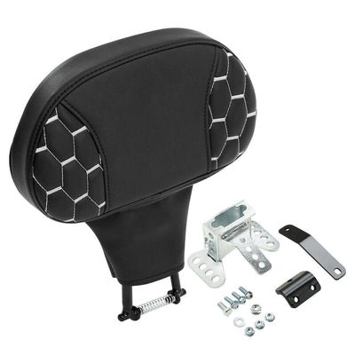 Driver Rider Backrest Pad Fit For Harley Touring Street Electra Glide 88-22 19 - Moto Life Products