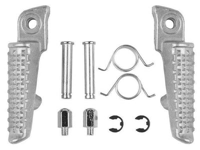 Silver Front Foot Pegs Footrest For Honda CBR600RR 2003-2019 CBR1000RR 04-18 17 - Moto Life Products