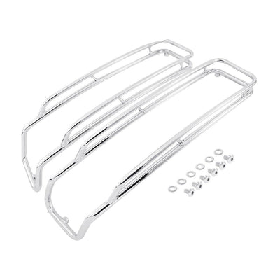 Chrome Saddlebags Lids Top Rail Guards Fit For Harley Road Glide 1994-2013 2012 - Moto Life Products