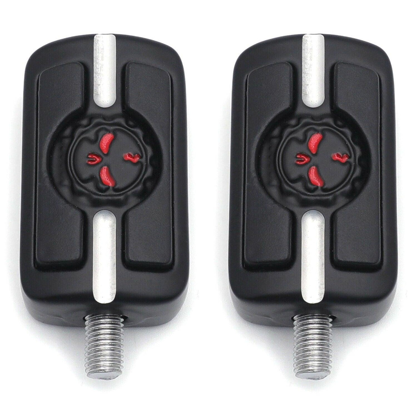 2pcs Black Gear Skull Skeleton Shift Pegs Shifter For Harley Touring Dyna Sports - Moto Life Products