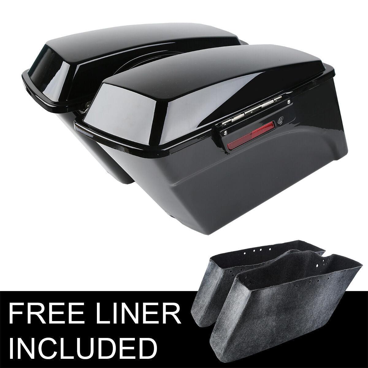Hard Saddle Bags Saddlebag Fit For Harley Touring Road Glide Ultra Limited 94-13 - Moto Life Products