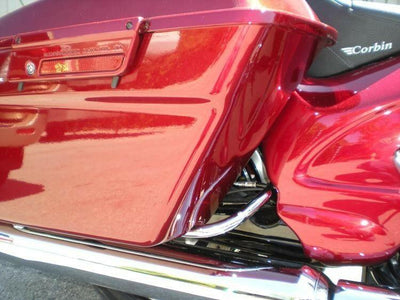 Pair Chrome Saddlebag Guard Eliminator Brackets Support For Harley Touring 93-13 - Moto Life Products