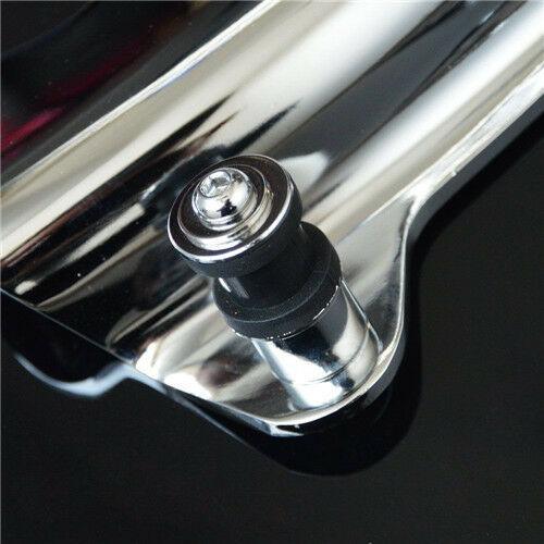 Chrome Two-Up Trunk Mounting Rack W/ docking hardware For 09-13 Harley Touring - Moto Life Products