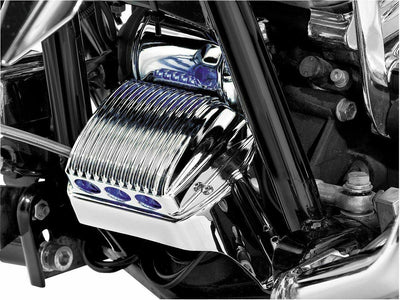 Chrome Voltage Regulator Cover for Harley Davidson Electra Road Street Glide USA - Moto Life Products