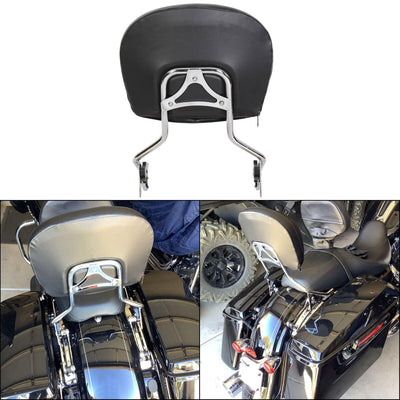 Passenger Backrest Sissy Bar & Pad For 09-22 Harley Electra Street Road Glide - Moto Life Products