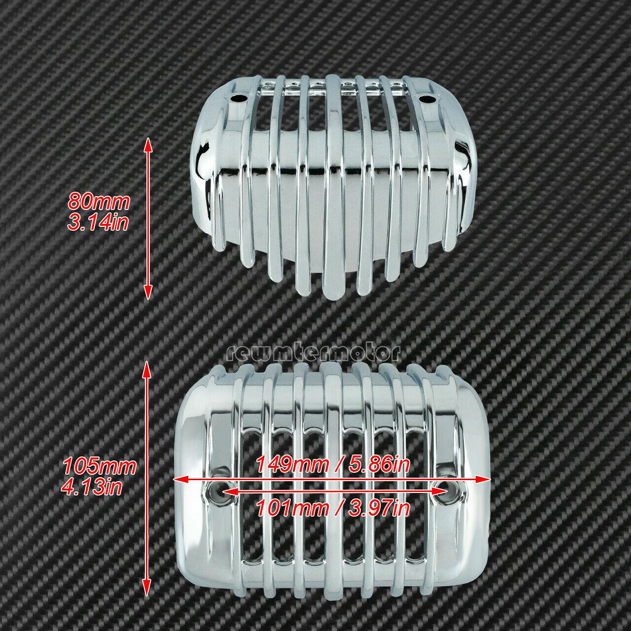 ABS Chrome Voltage Regulator Cover Fairing Fit For Harley Softail FXS FXSB 01-17 - Moto Life Products