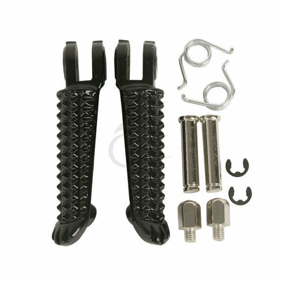 Front Footrest Foot Pegs Peg Fit For Yamaha YZF R1 YZF R6 R6S Black 2008 2009 - Moto Life Products